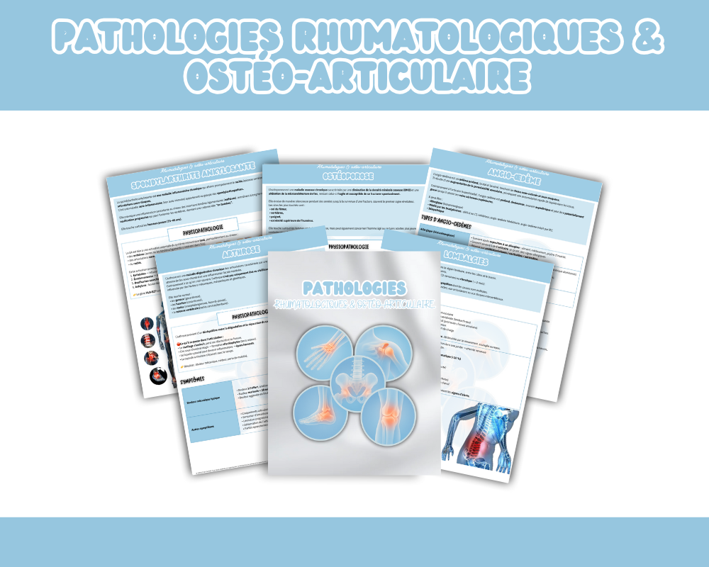 PATHOLOGIES RHUMATOLOGIQUES & OSTÉO-ARTICULAIRES