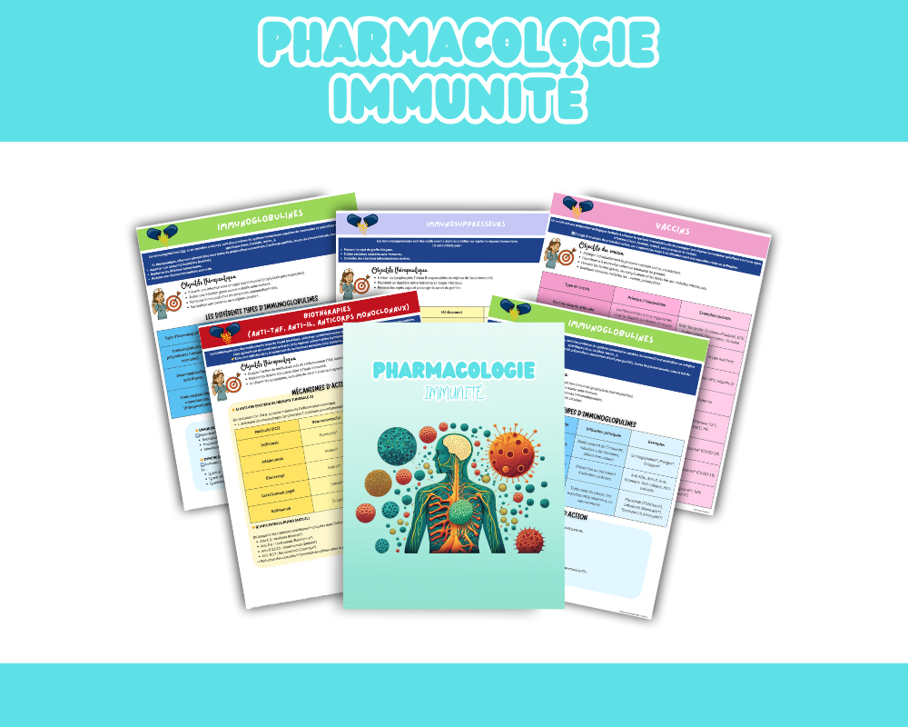 PHARMACOLOGIE IMMUNITÉ