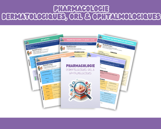 PHARMACOLOGIE DERMATOLOGIQUES, ORL & OPHTALMOLOGIQUES